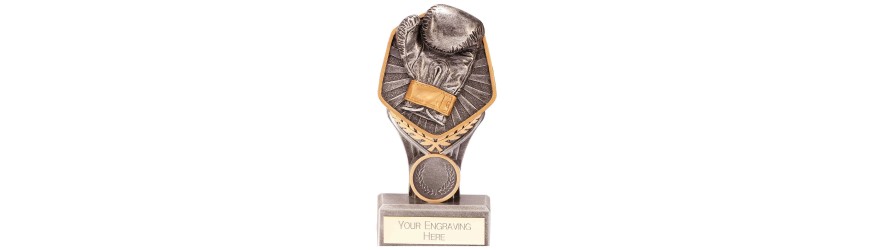 FALCON BOXING GLOVE RESIN TROPHY - 4 SIZES - 14CM - 24CM FALCON BOXING GLOVE RESIN TROPHY - 4 SIZES - 14CM - 24CM